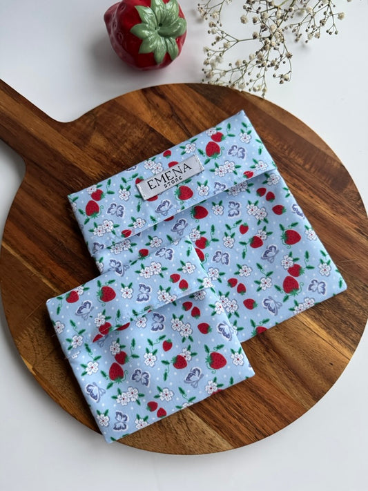 Reusables Snack Pouches (Strawberry) - Set of 2