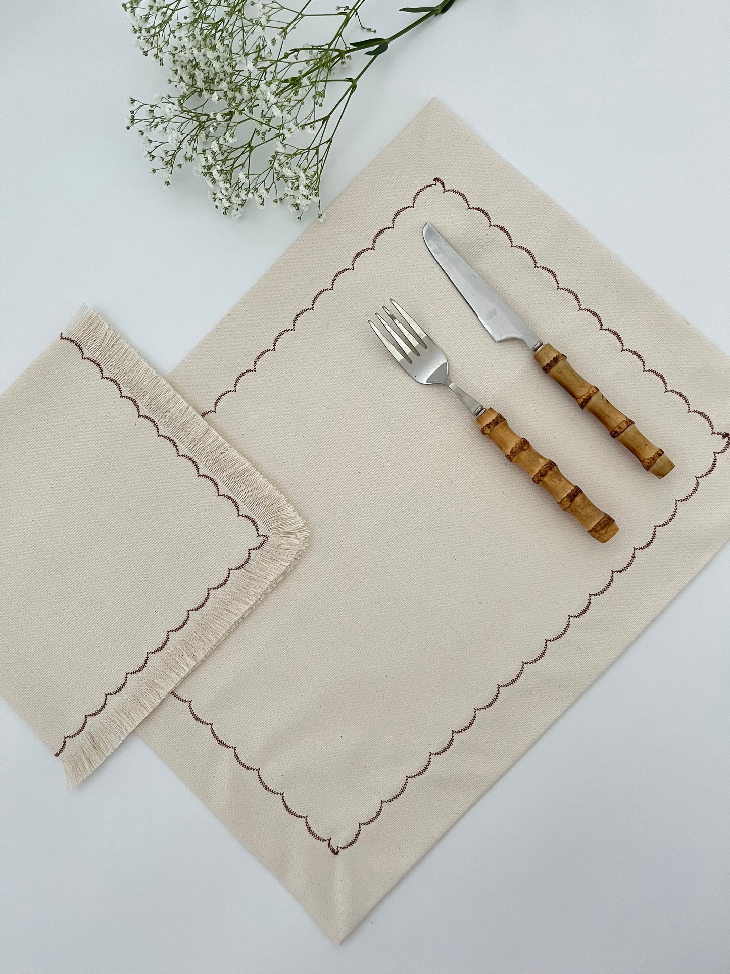 Cotton Canvas Placemats - Set of 4