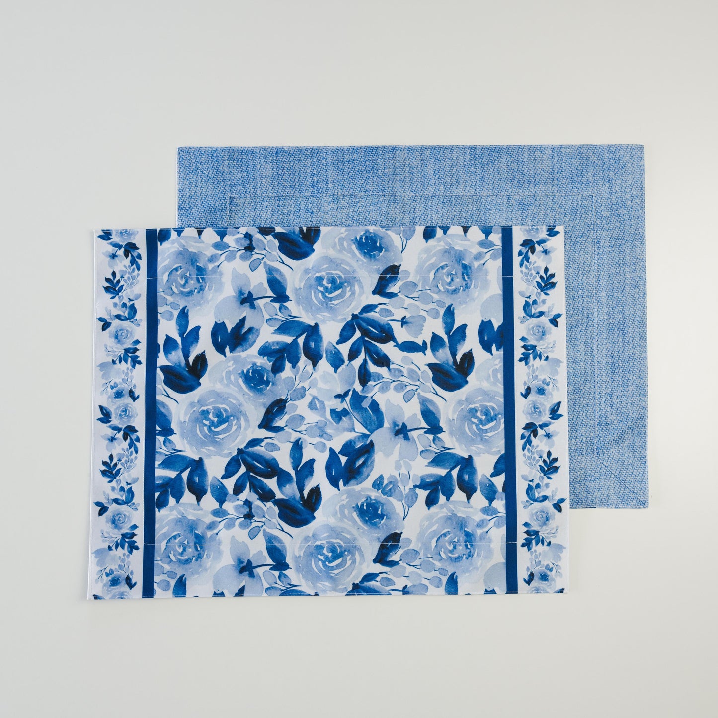 Reversible Placemats - Blue Floral Set of 4