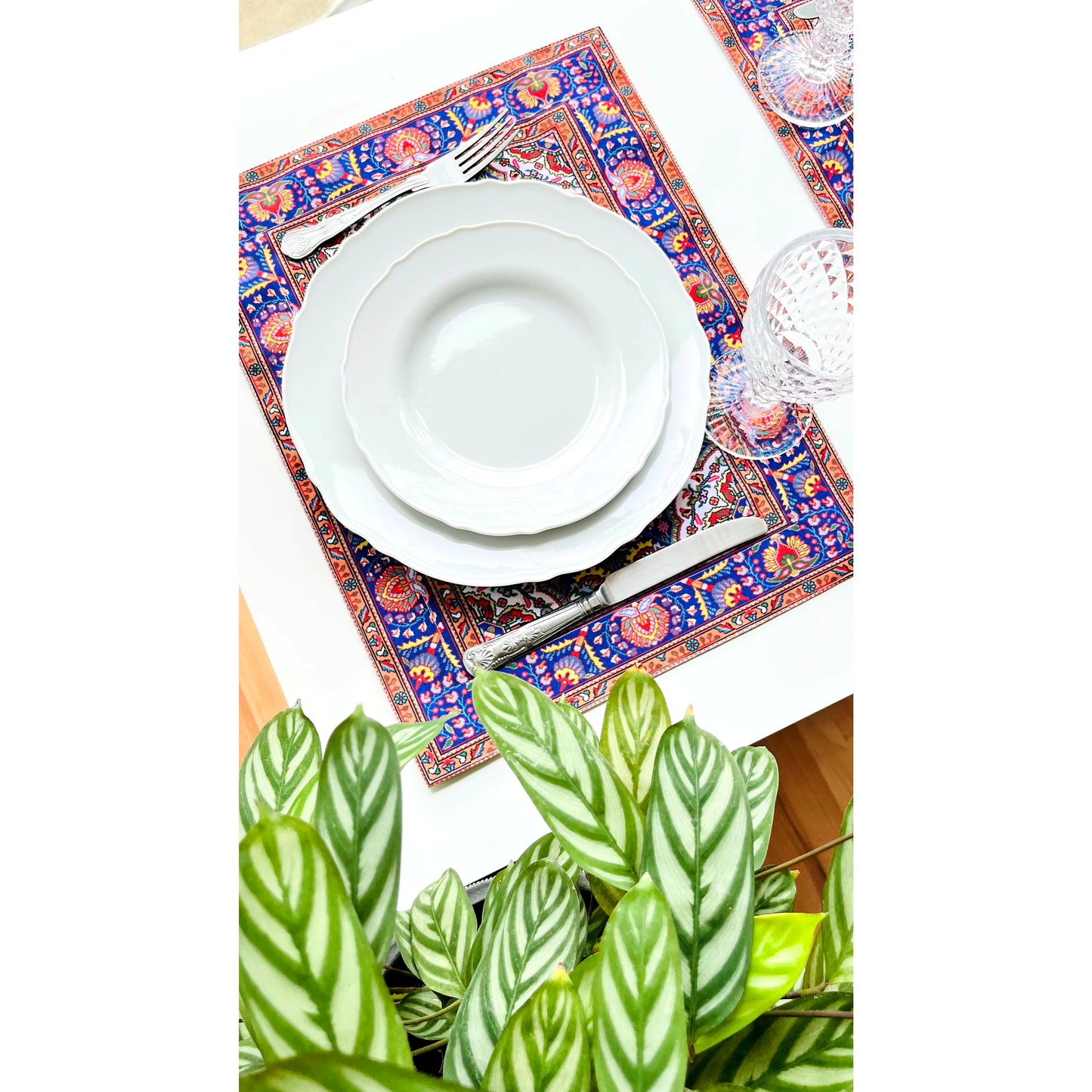 Persian Rug Reversible Placemat - Set of 4