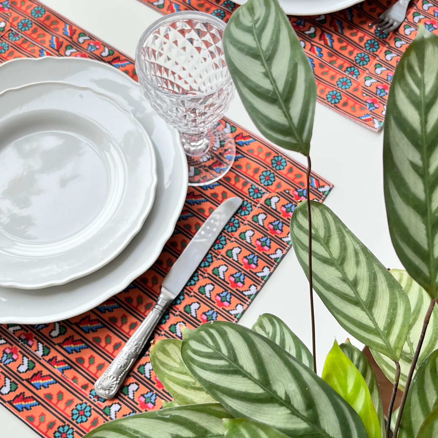 Persian Rug Reversible Placemat - Set of 4