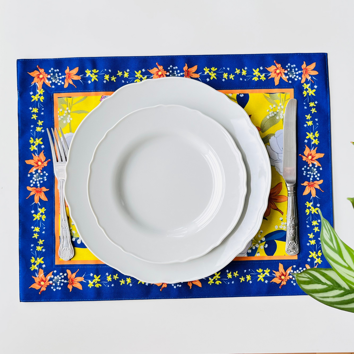 Floral Reversible Placemats - Set of 4