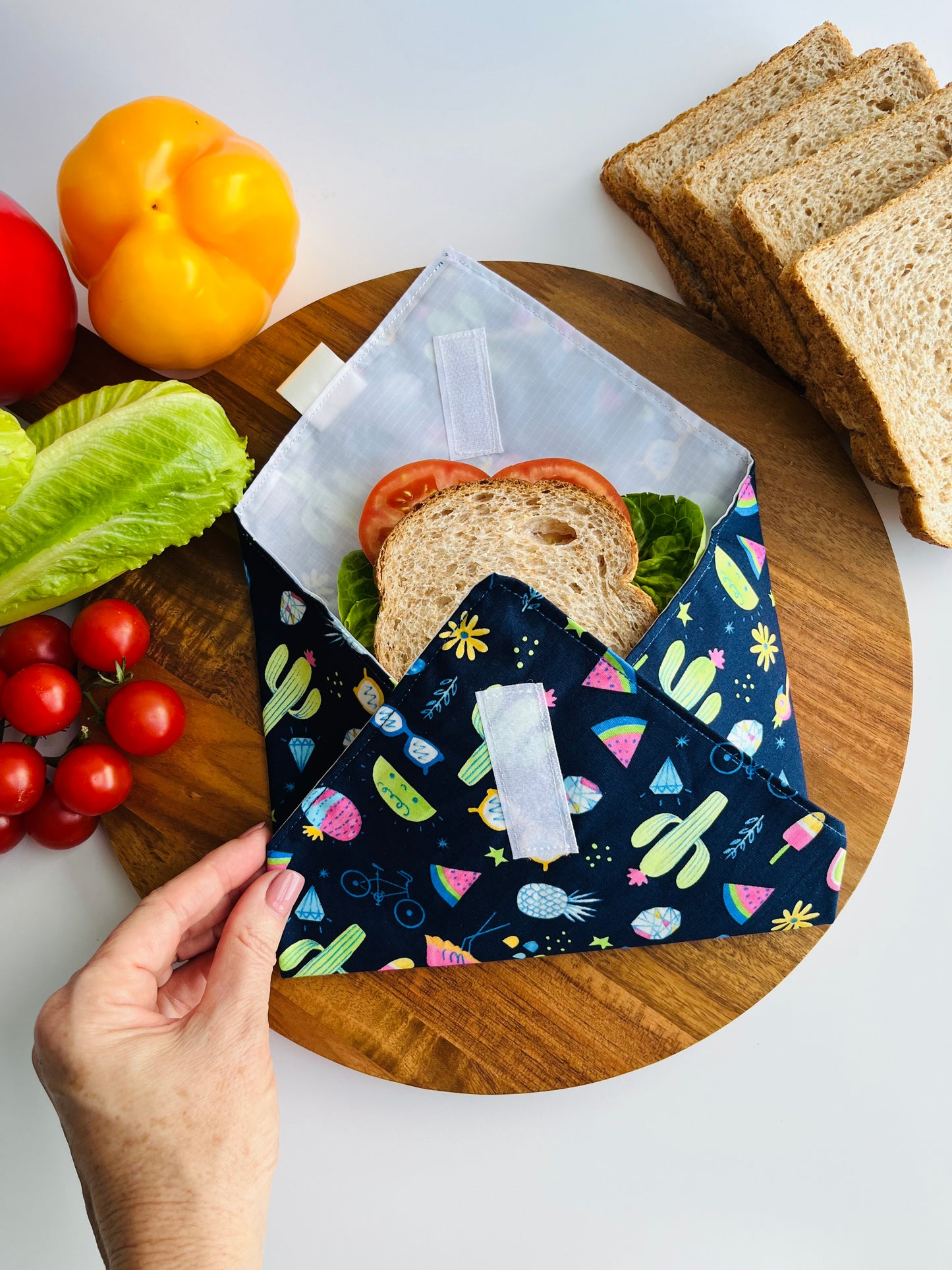 Reusable Sandwich/Food Wrap ( Cactus )