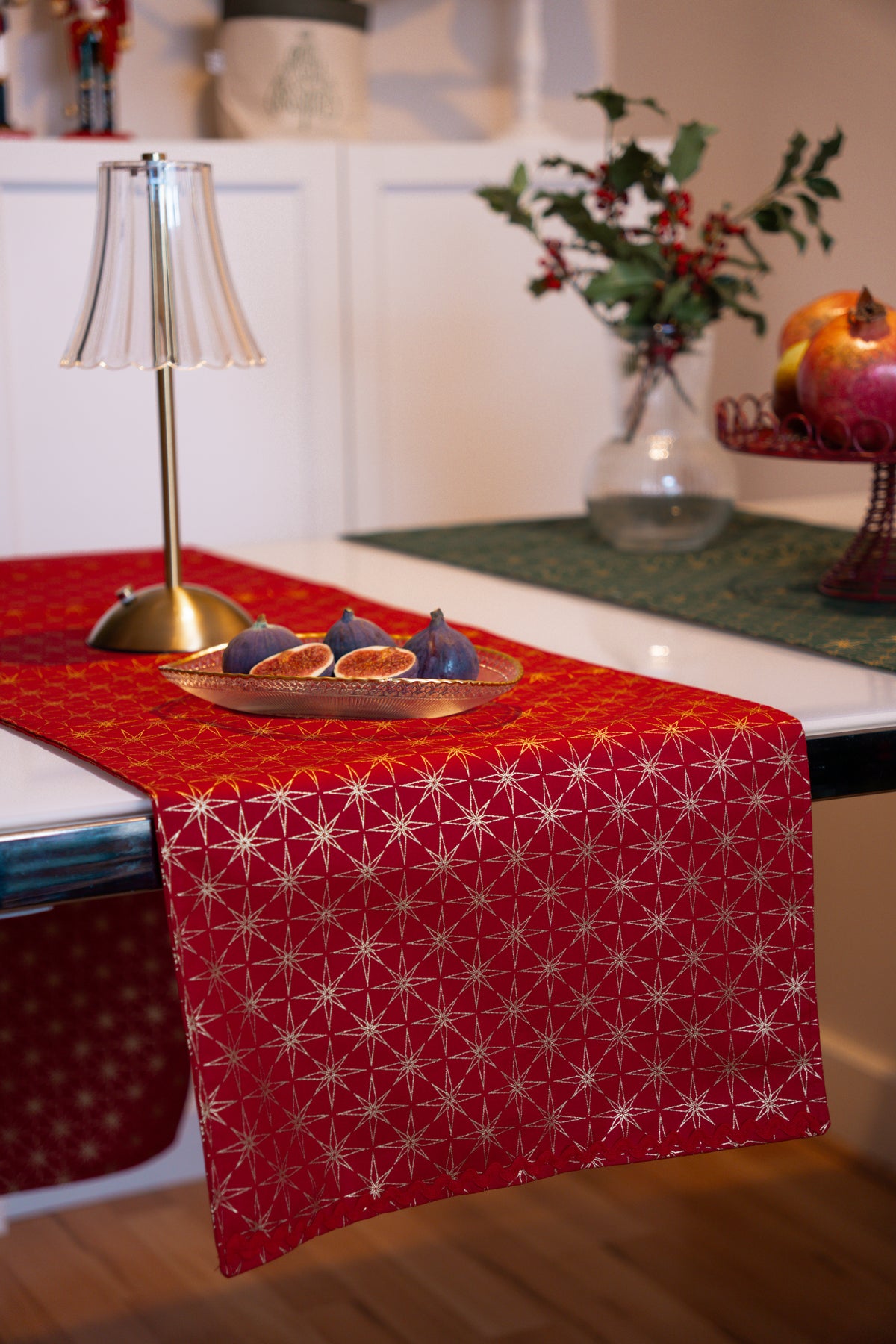 Christmas Table Runner with Ric-Rac