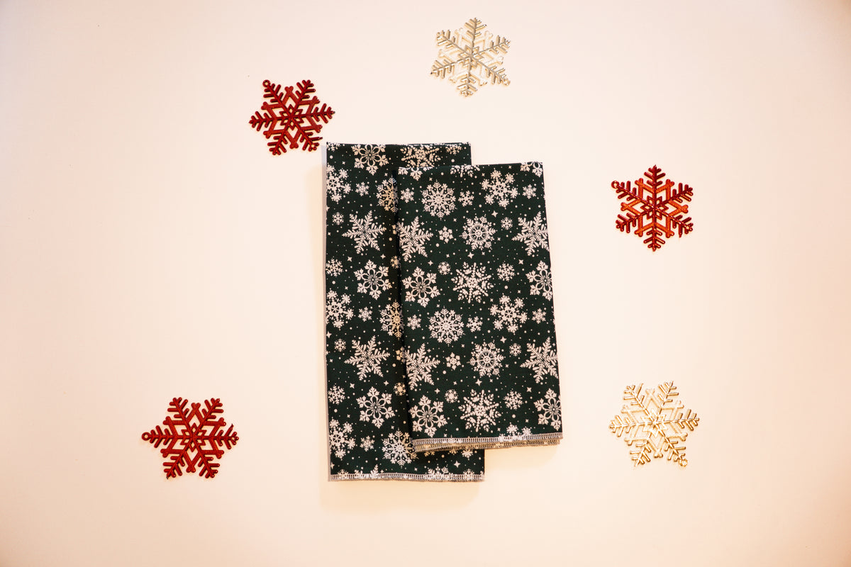 Christmas Furoshiki Reusable Gift Wrap - Set of 2
