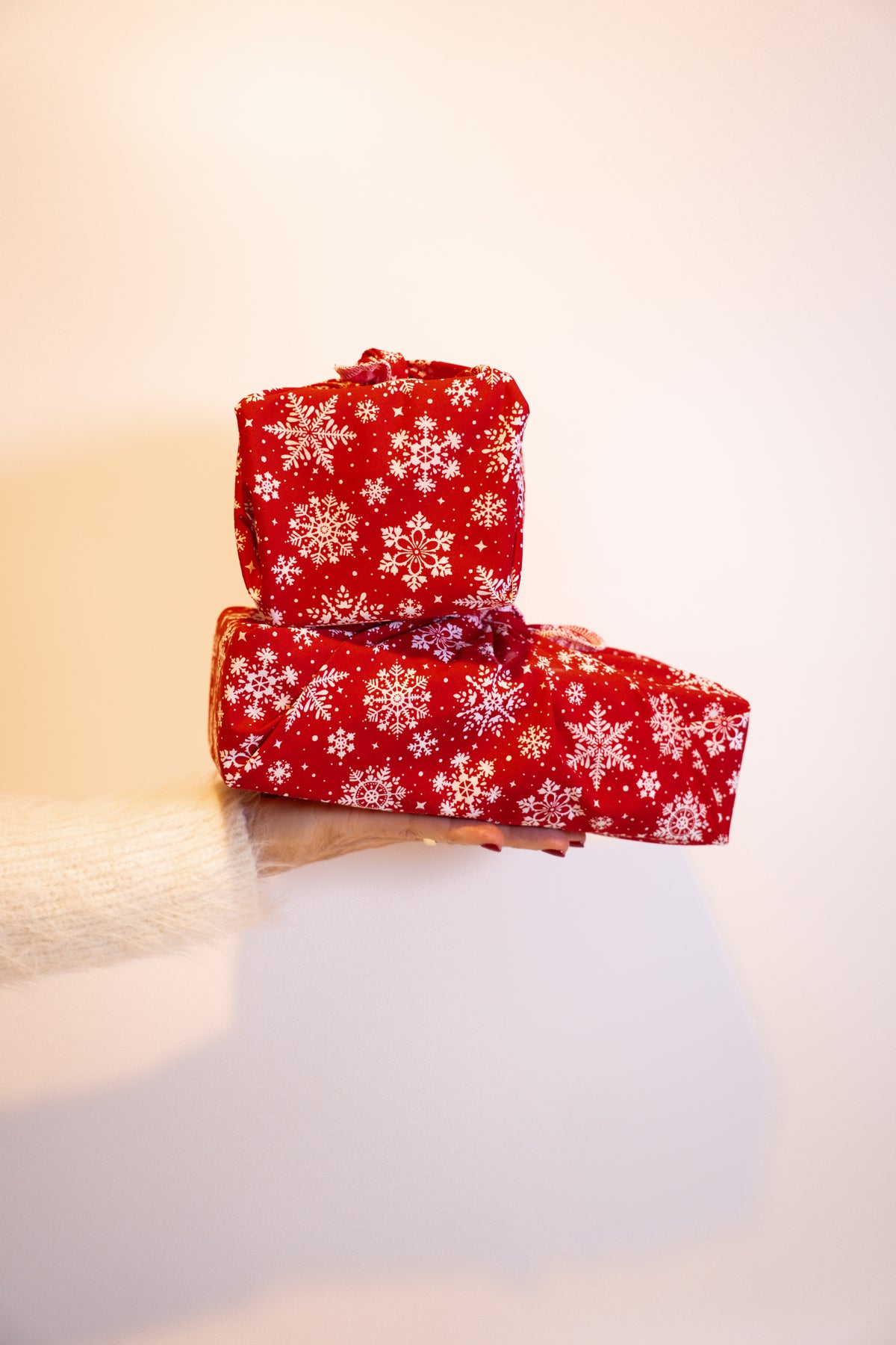 Christmas Furoshiki Reusable Gift Wrap - Set of 2