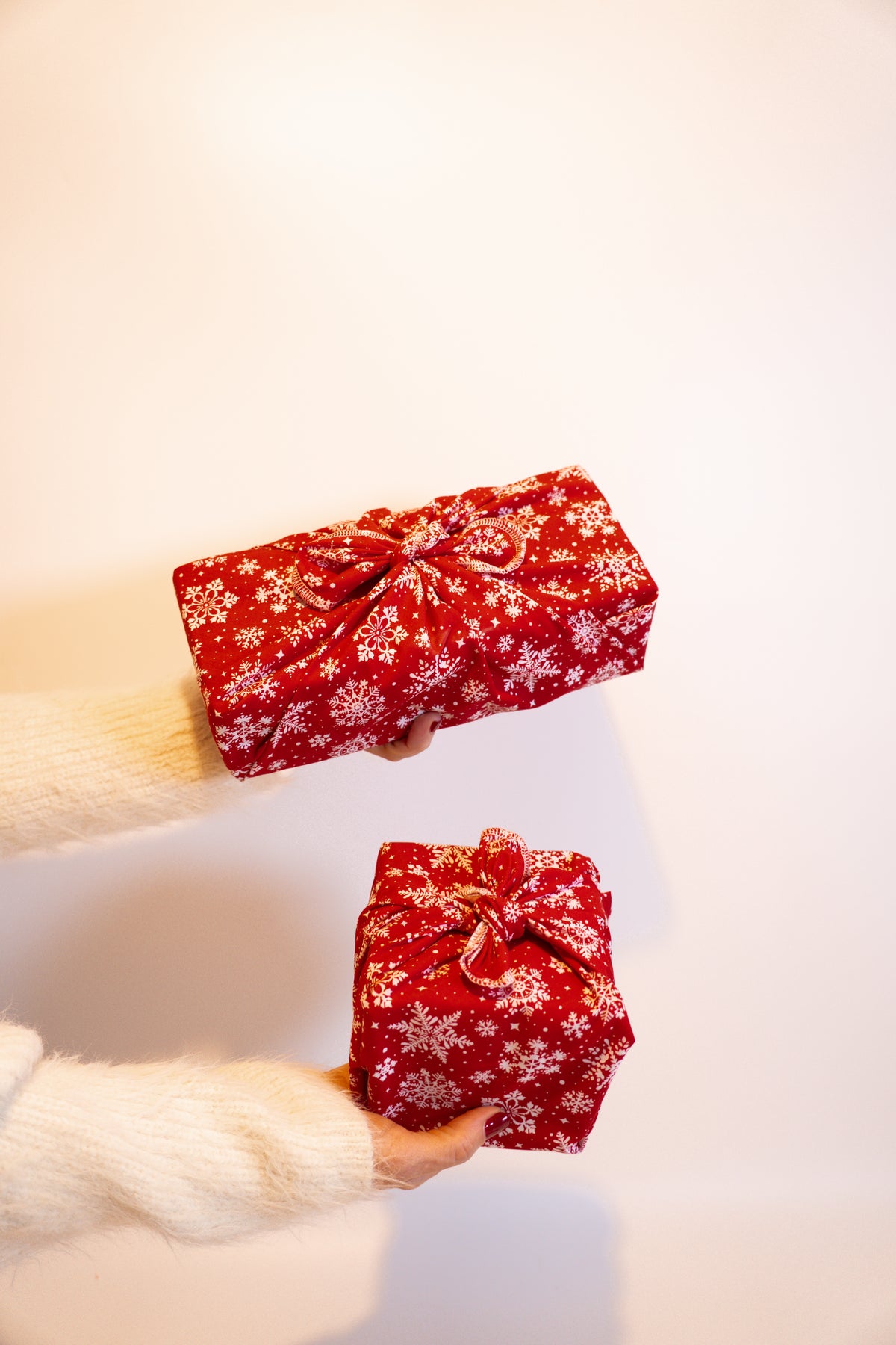 Christmas Furoshiki Reusable Gift Wrap - Set of 2
