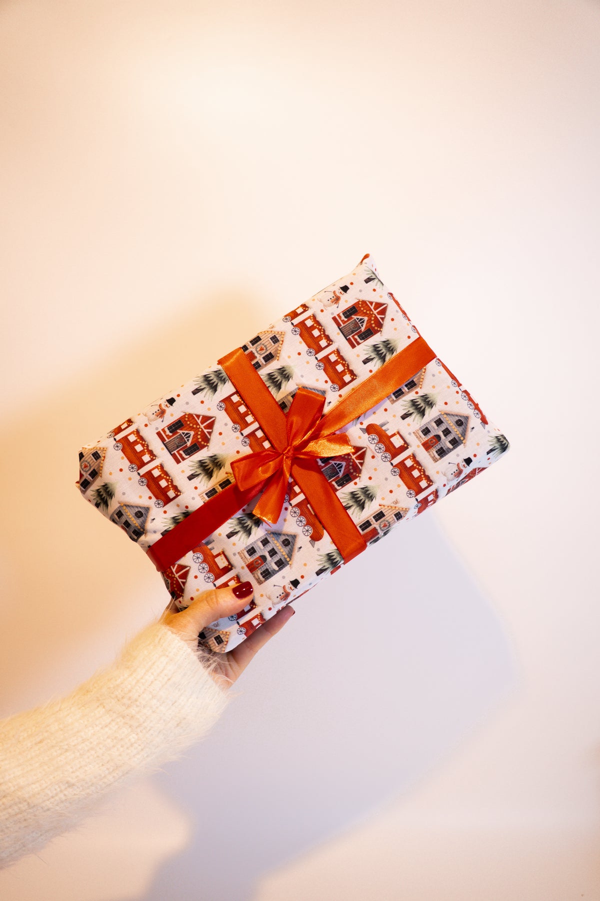 Christmas Furoshiki Reusable Gift Wrap - Set of 2