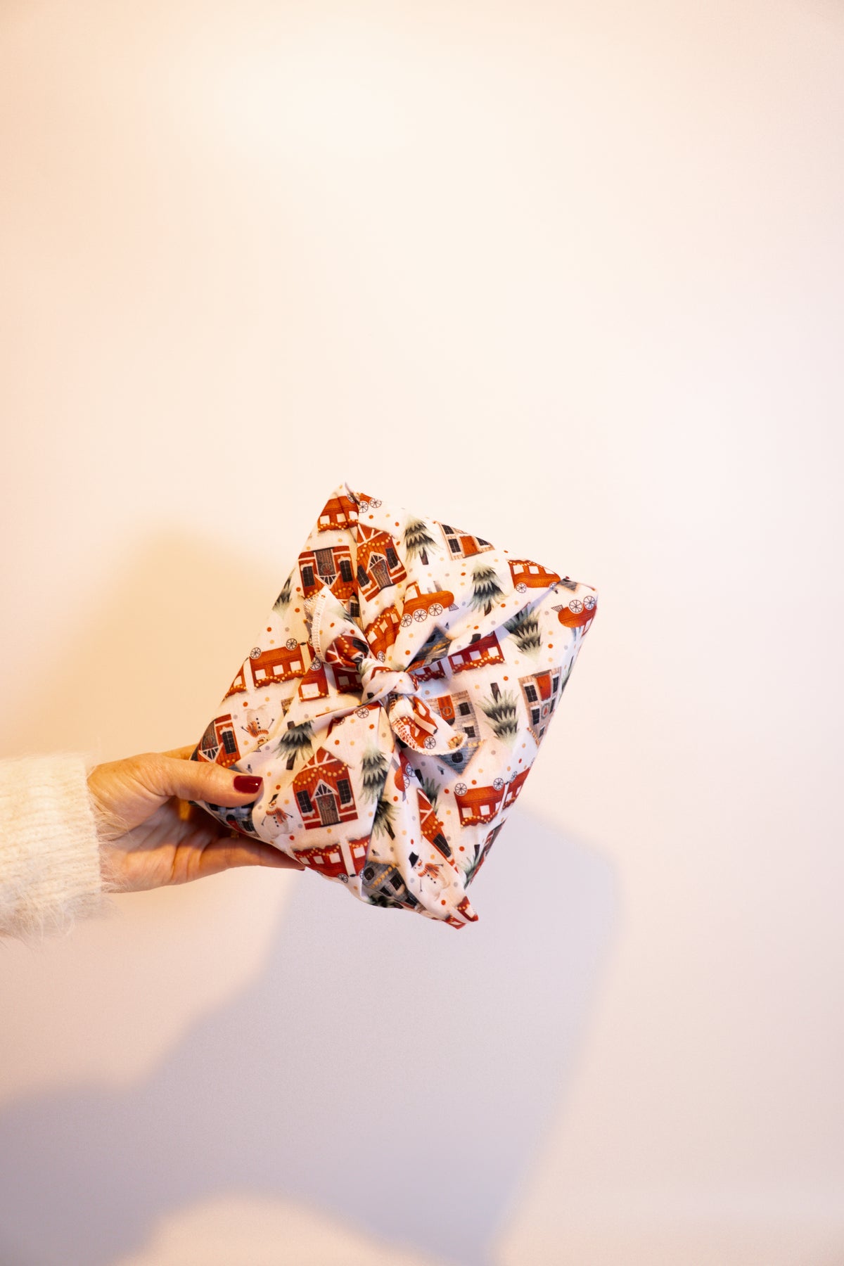 Christmas Furoshiki Reusable Gift Wrap - Set of 2