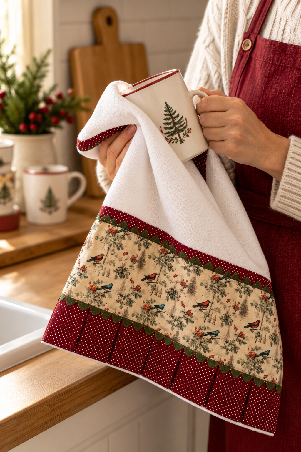 Christmas Tea Towel - Brazilian style