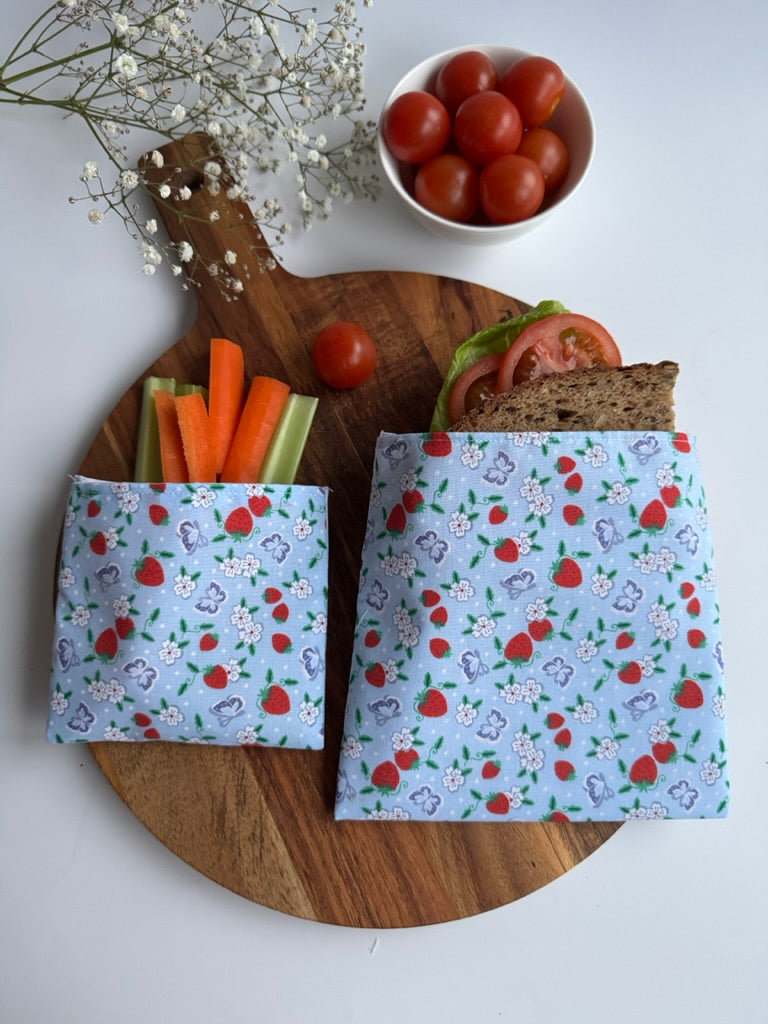 Reusables Snack Pouches (Strawberry) - Set of 2