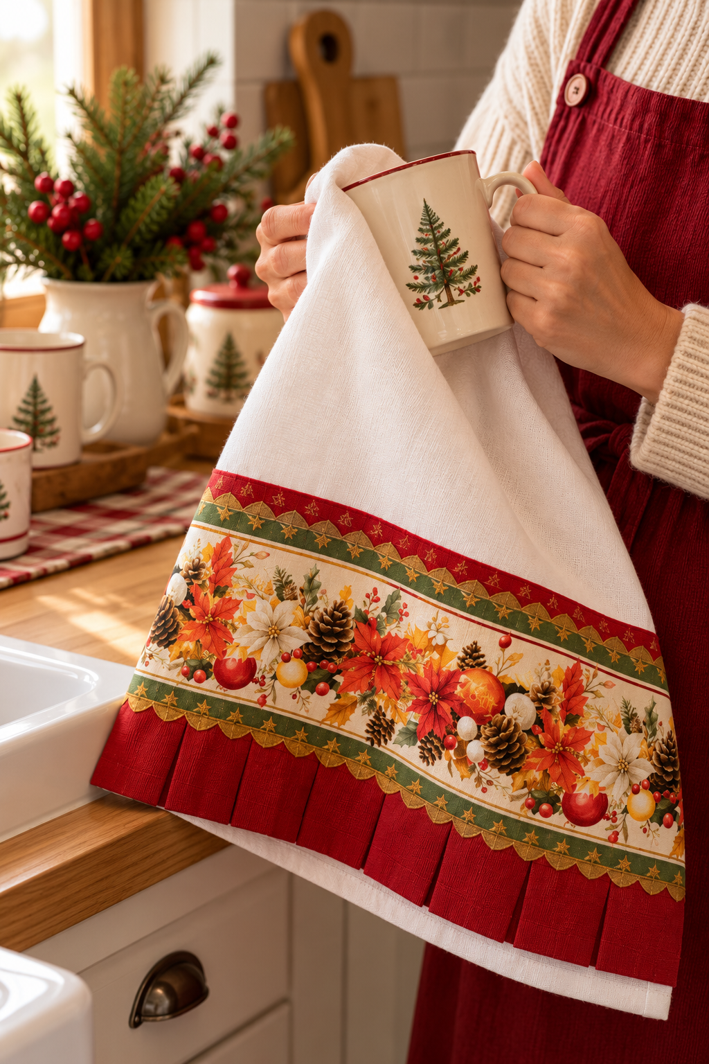 Christmas Tea Towel - Brazilian style