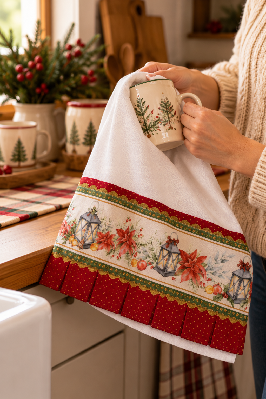 Christmas Tea Towel - Brazilian style