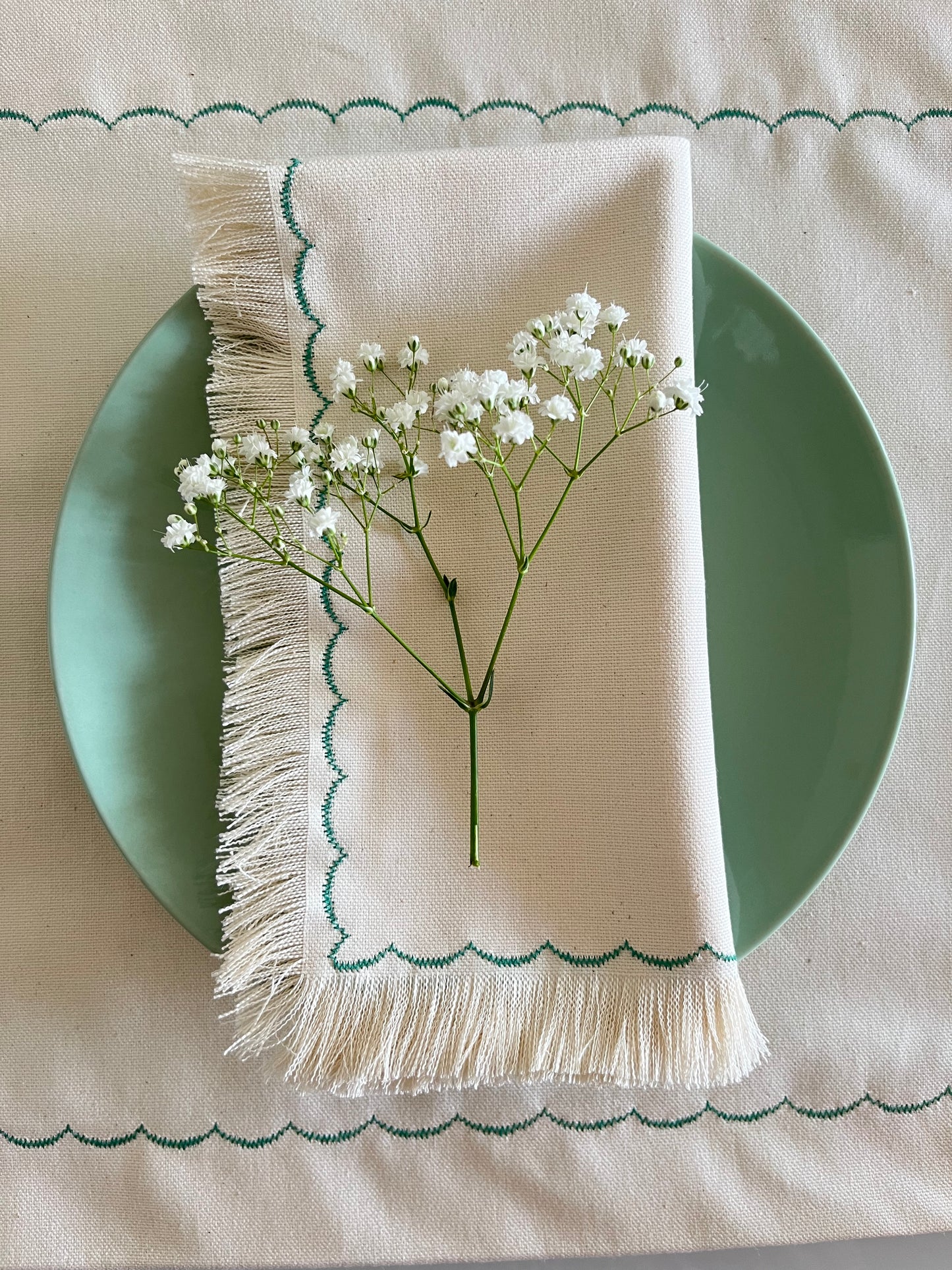 Fringe Cloth Napkins - Set of 4