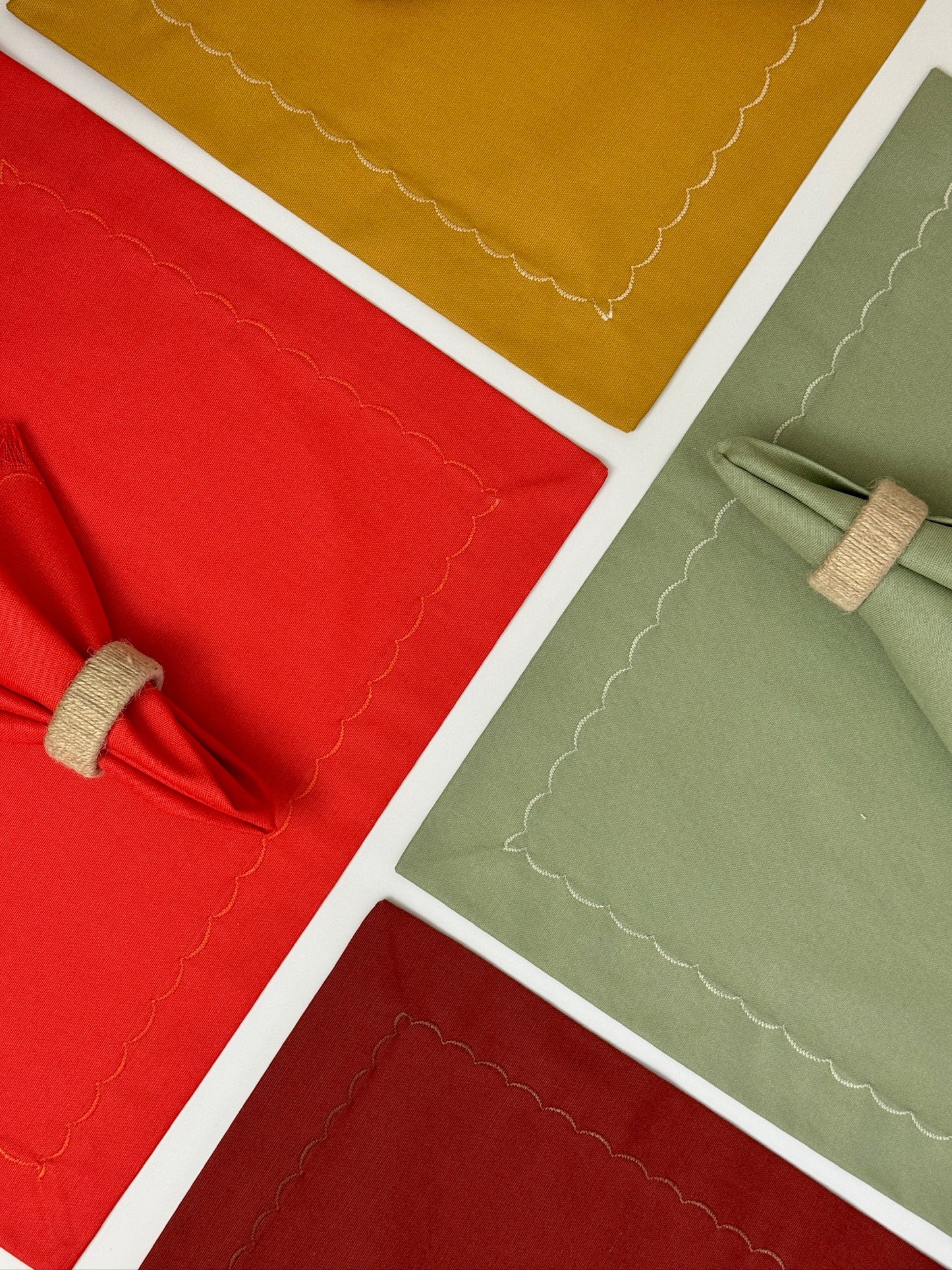 Cotton Napkin and Matching Placemat Set