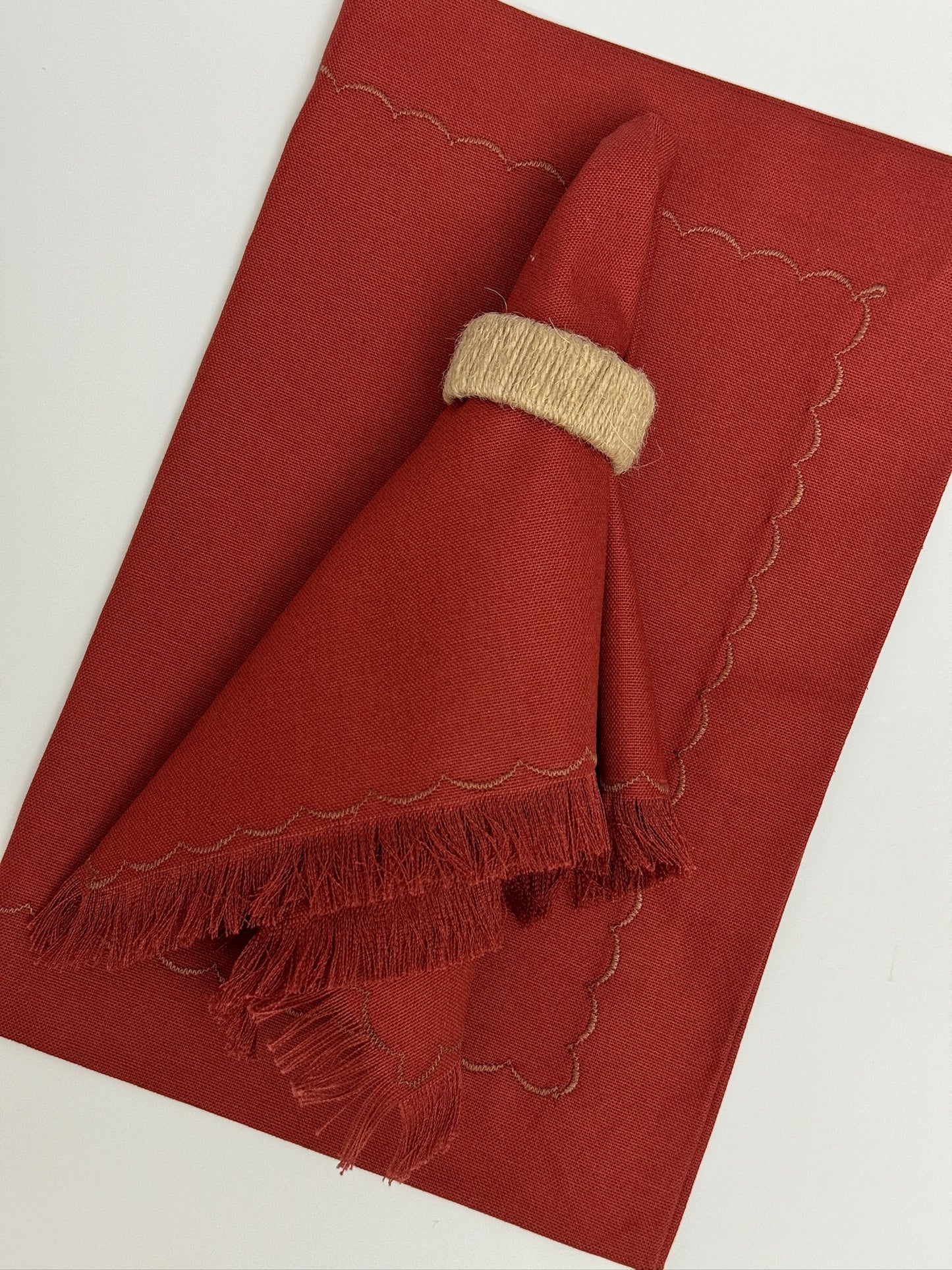 Cotton Napkin and Matching Placemat Set