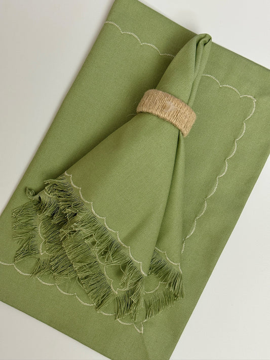 Cotton Napkin and Matching Placemat Set