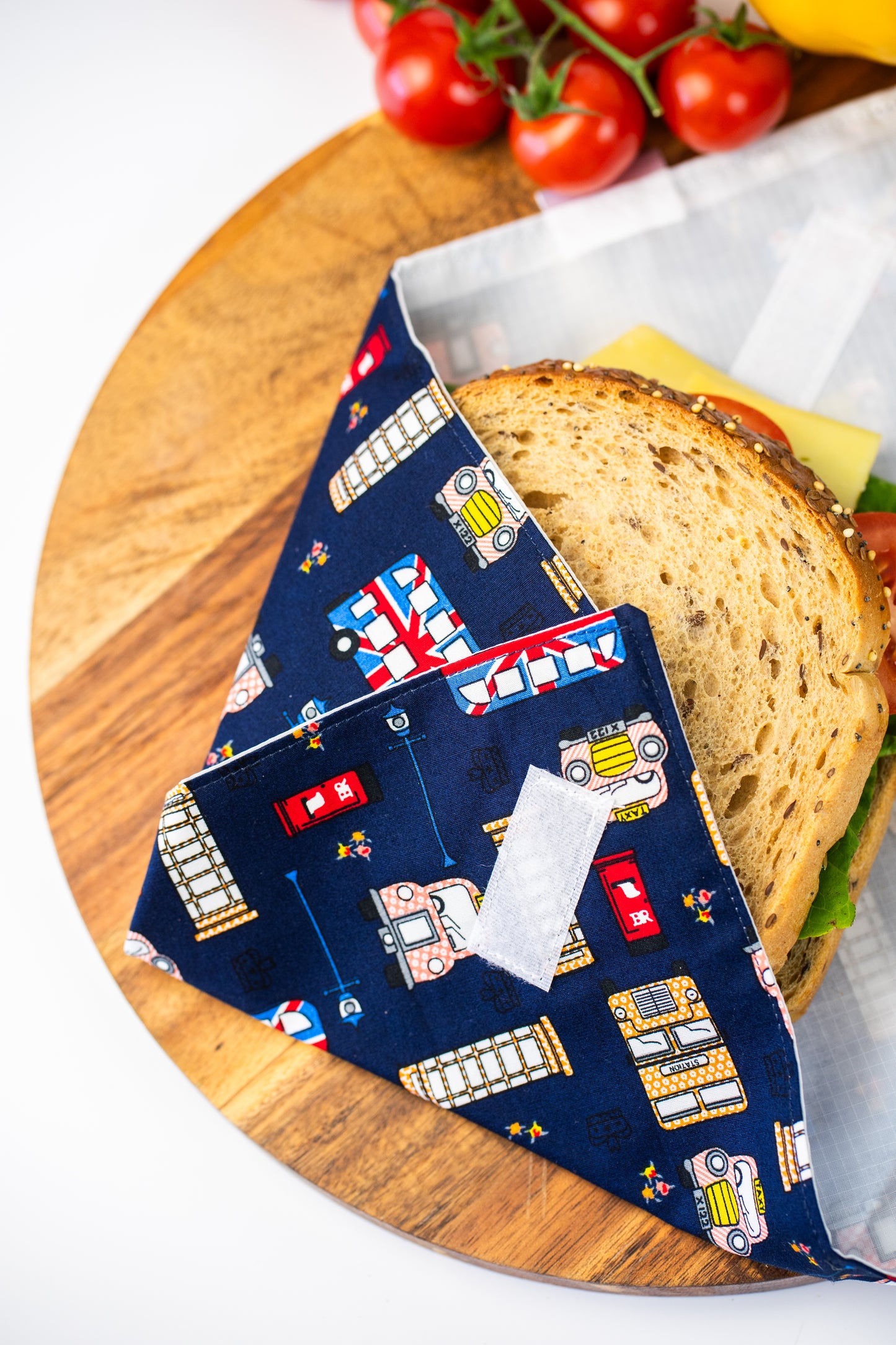 Reusable Sandwich Wrap – Eco-Friendly Lunch Wrap (London Icons)