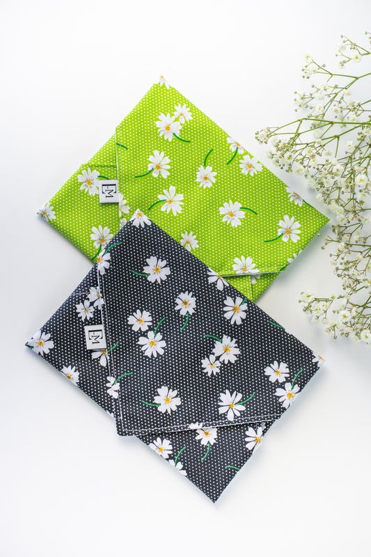 Reusable Sandwich Wrap – Eco-Friendly Lunch Wrap (Daisy)