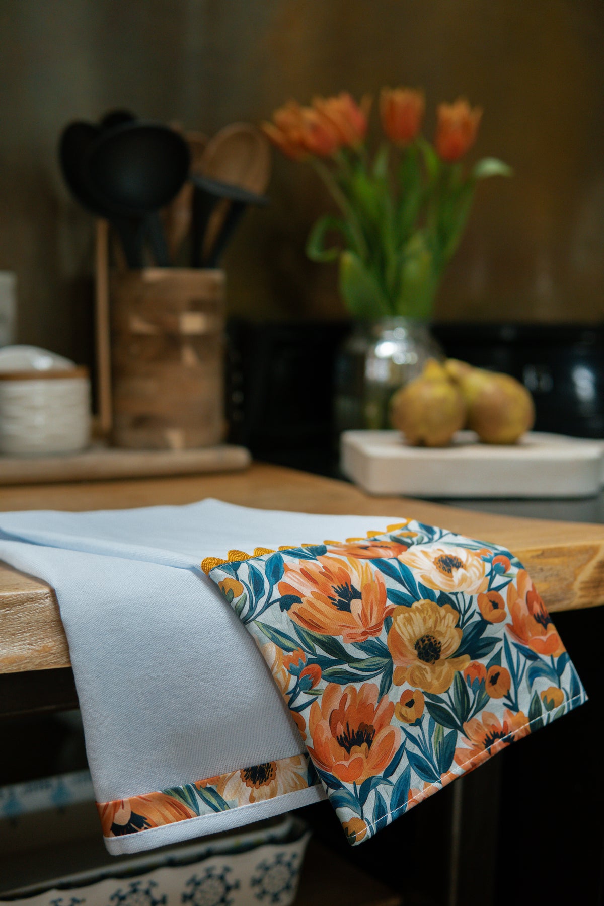 Cotton Tea Towel | Floral