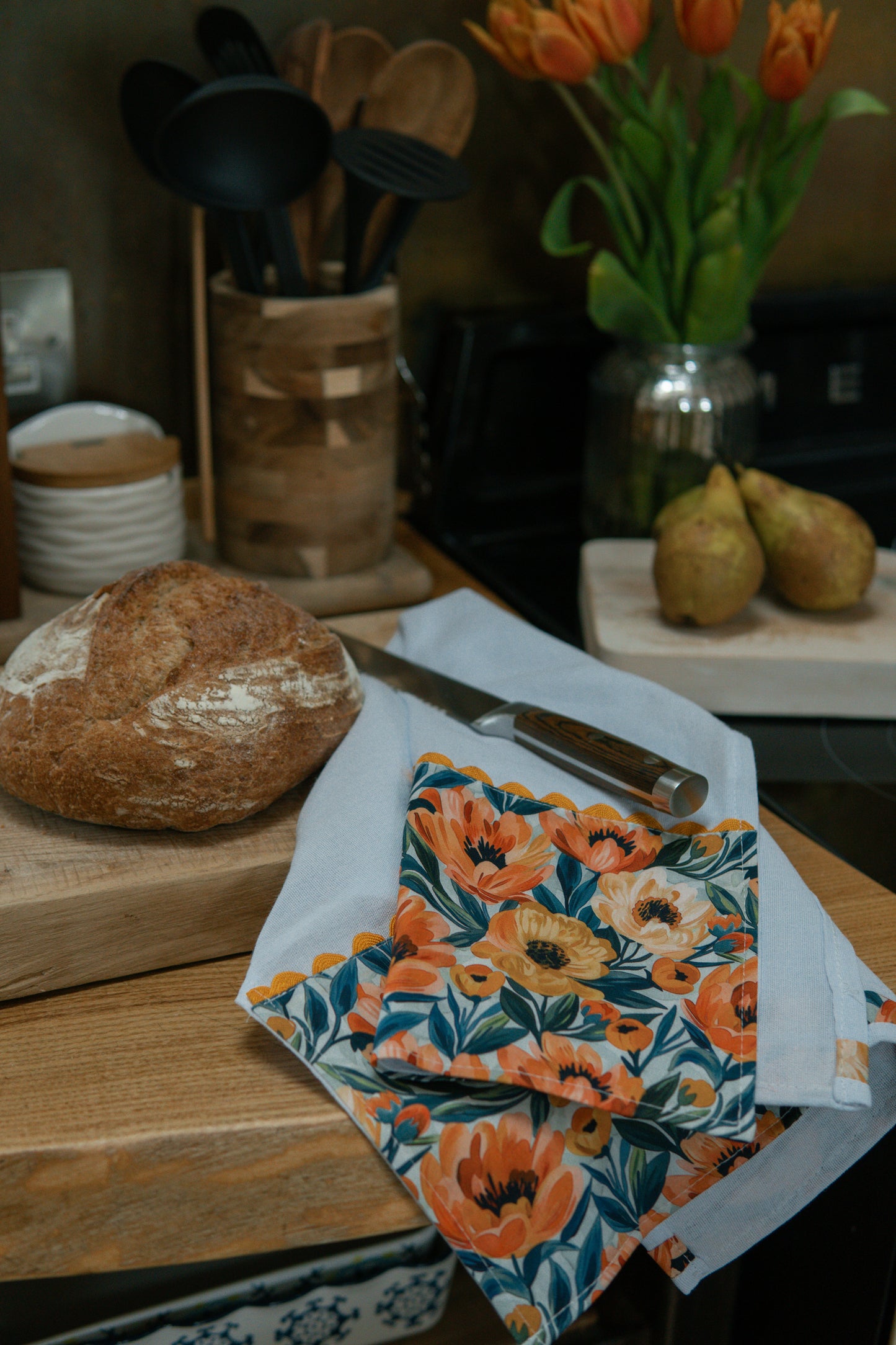 Cotton Tea Towel | Floral