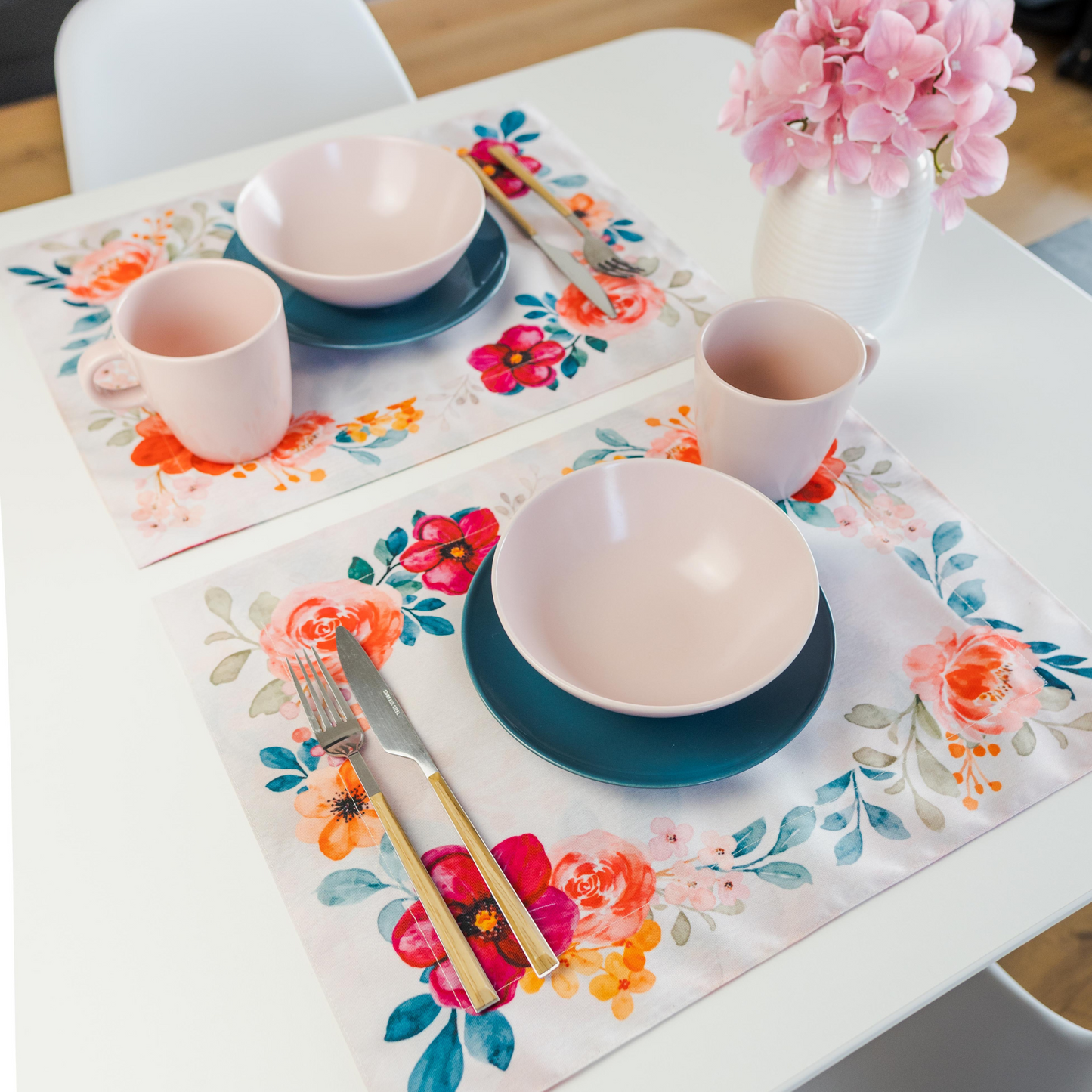 Floral Double Sided Placemats - Set of 4