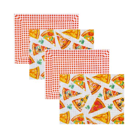 Reversible Placemats Pizza Slices - Set of 4