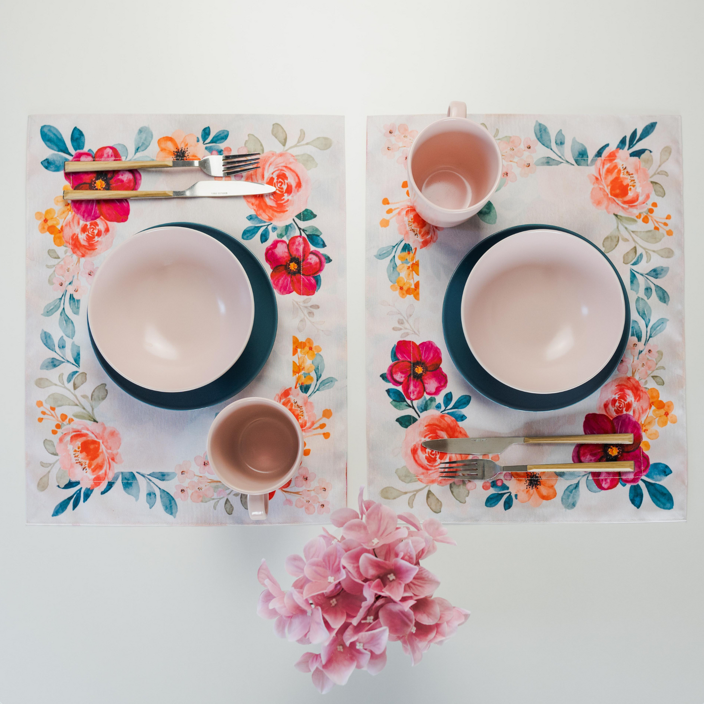 Floral Double Sided Placemats - Set of 4