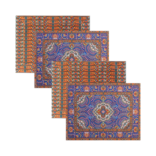 Persian Rug Reversible Placemat - Set of 4