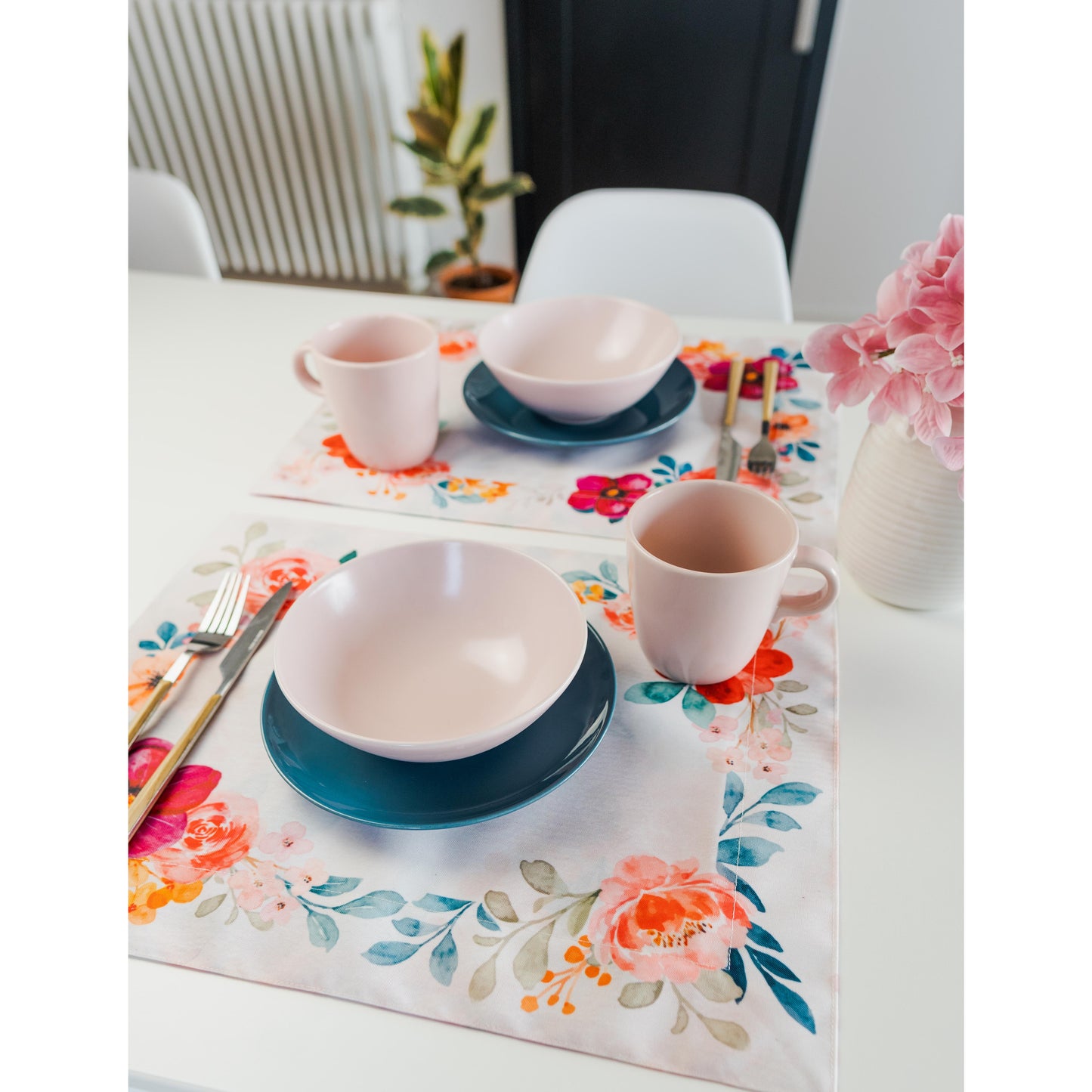 Floral Double Sided Placemats - Set of 4