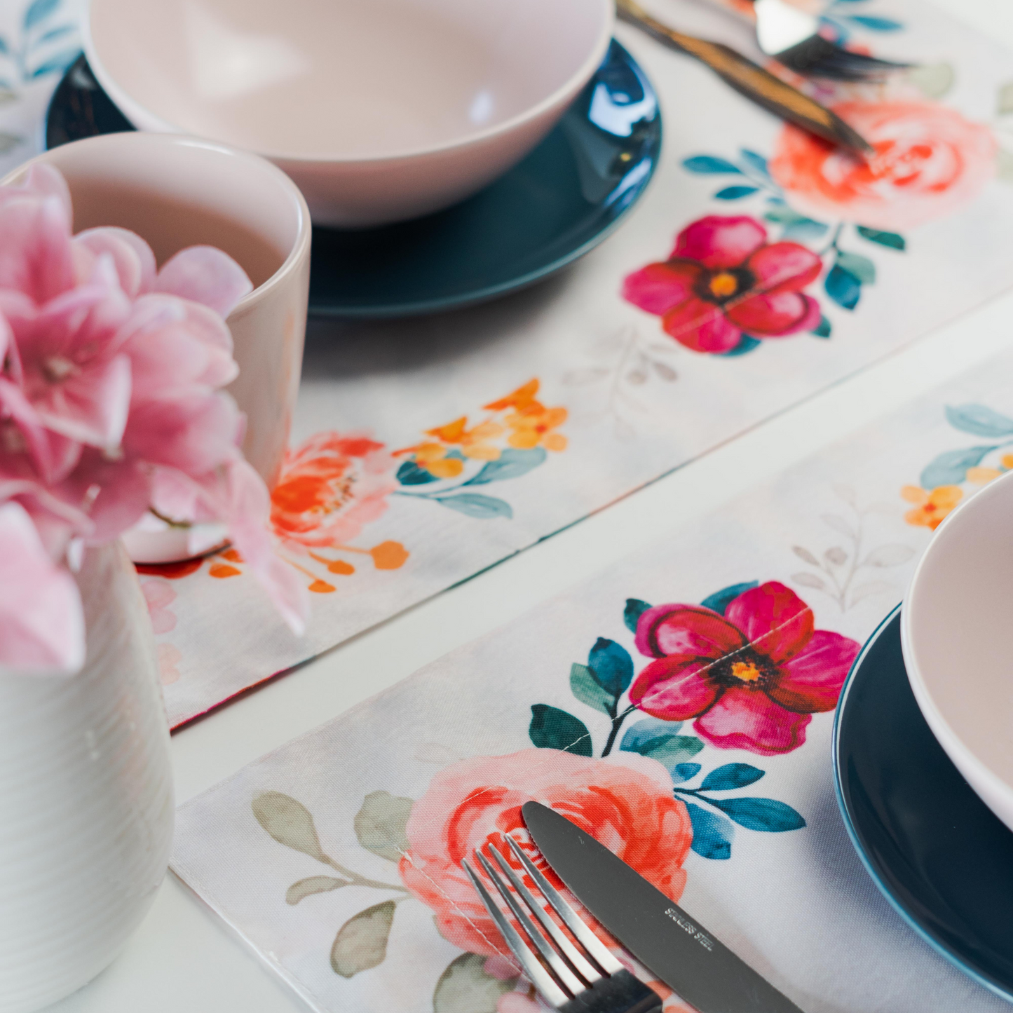 Floral Double Sided Placemats - Set of 4